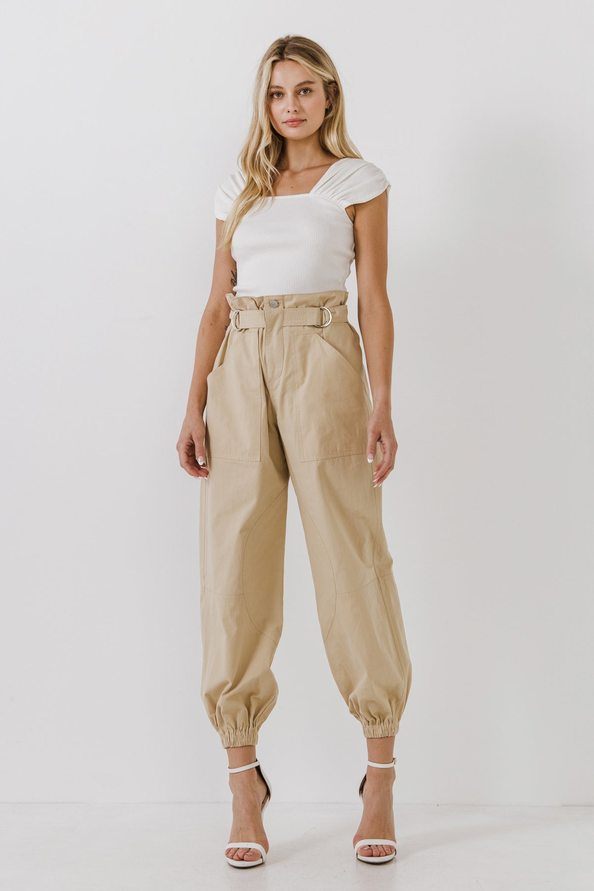 Paper Bag Slouchy Pants
