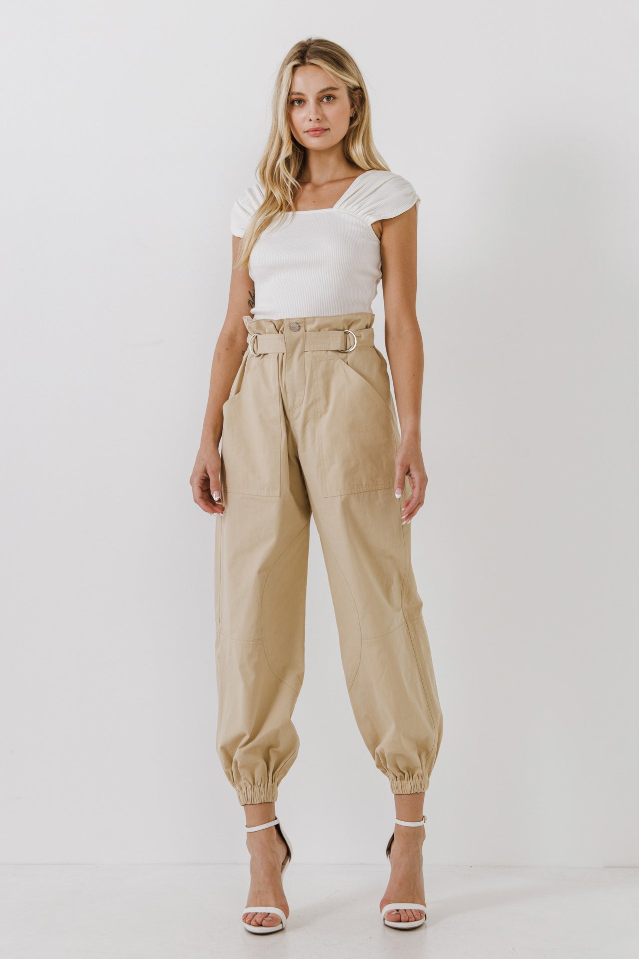 GREY LAB - Paper Bag Slouchy Pants - PANTS available at Objectrare