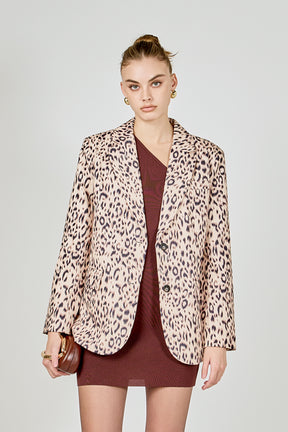 ENDLESS ROSE - Animal Print Jacket - JACKETS available at Objectrare