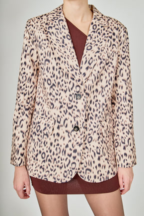 ENDLESS ROSE - Animal Print Jacket - JACKETS available at Objectrare