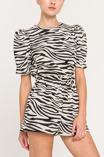 MARSY - Zebra Shorts - SHORTS available at Objectrare