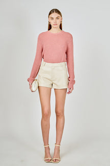 ENDLESS ROSE - Lurex Sweater with Sequins - SWEATERS & KNITS available at Objectrare