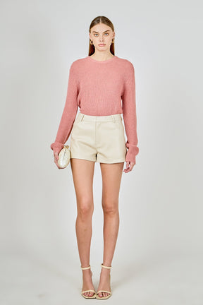 ENDLESS ROSE - Lurex Sweater with Sequins - SWEATERS & KNITS available at Objectrare