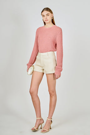 ENDLESS ROSE - Lurex Sweater with Sequins - SWEATERS & KNITS available at Objectrare