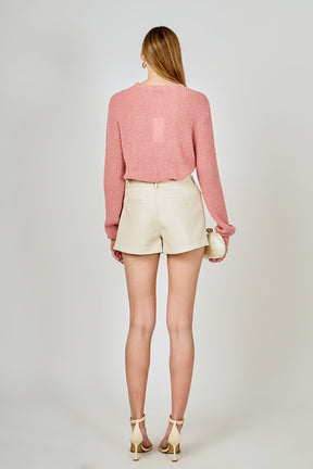 ENDLESS ROSE - Lurex Sweater with Sequins - SWEATERS & KNITS available at Objectrare