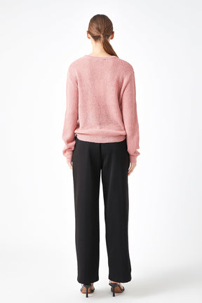 ENDLESS ROSE - Lurex Sweater with Sequins - SWEATERS & KNITS available at Objectrare