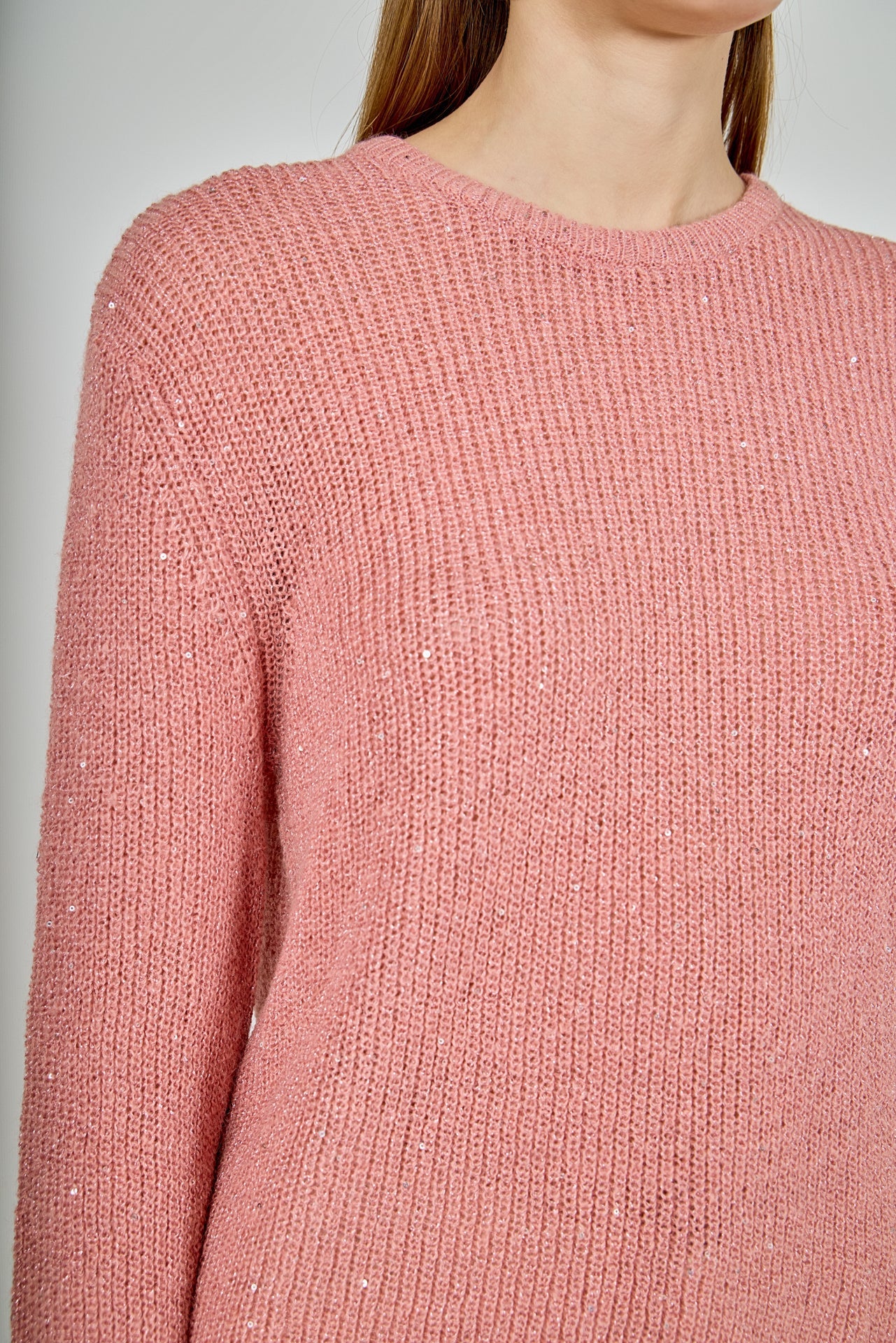 ENDLESS ROSE - Lurex Sweater with Sequins - SWEATERS & KNITS available at Objectrare