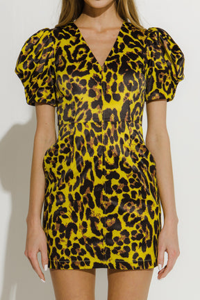 ENDLESS ROSE - Endless Rose - Leopard Print Mini Dress - DRESSES available at Objectrare