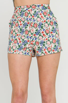 ENDLESS ROSE - Floral Basic Shorts - SHORTS available at Objectrare