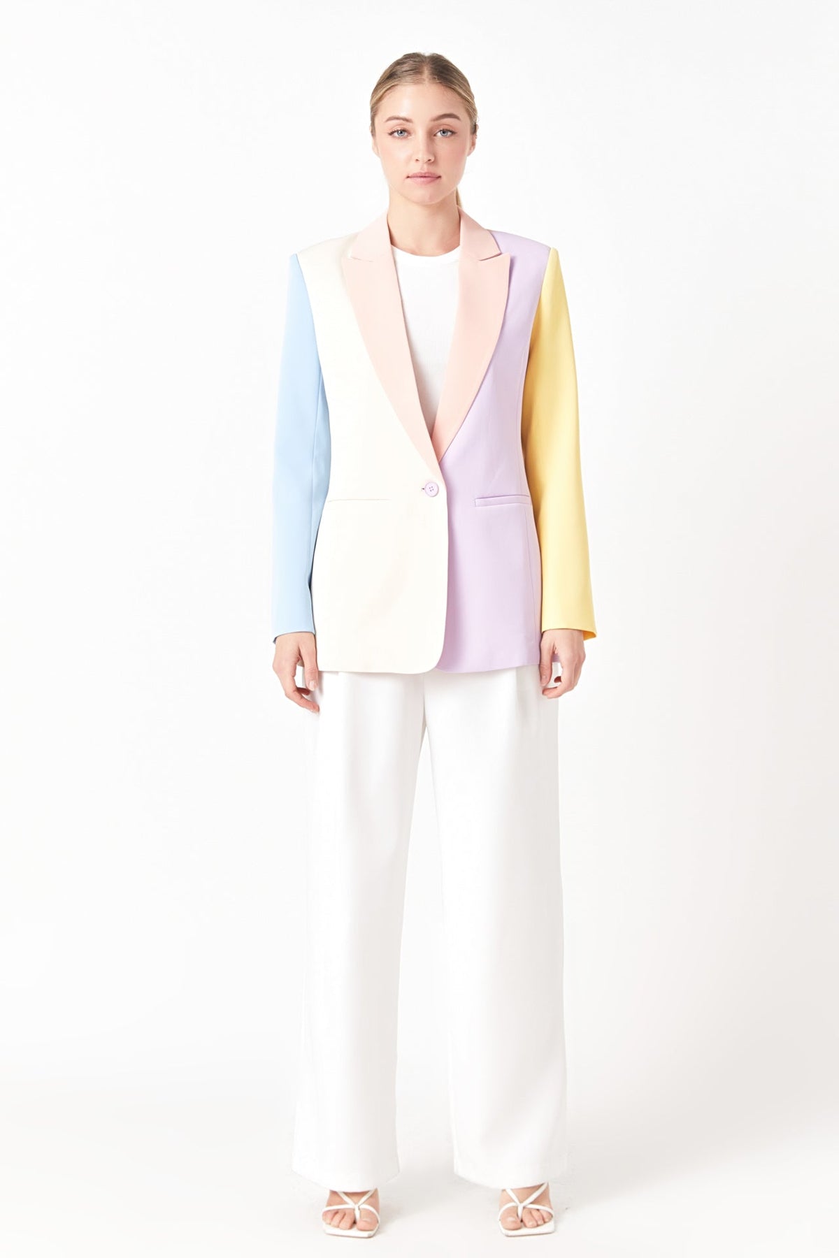 ENDLESS ROSE - Endless Rose - Color Block Blazer - BLAZERS available at Objectrare