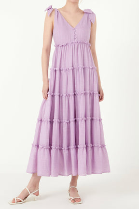 Free The Rose - Tiered Maxi Dress