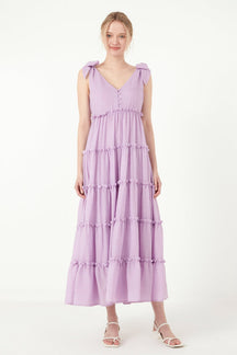 Free The Rose - Tiered Maxi Dress