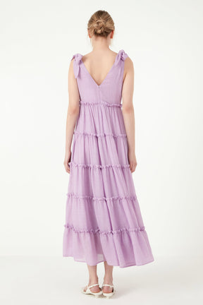 Free The Rose - Tiered Maxi Dress