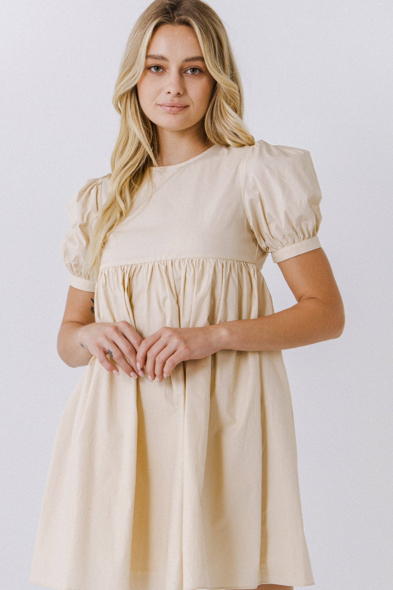 ENGLISH FACTORY - English Factory - Puff Sleeve Babydoll Dress - DRESSES available at Objectrare