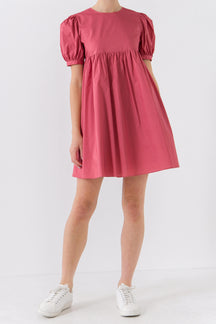 Puff Sleeve Babydoll Dress