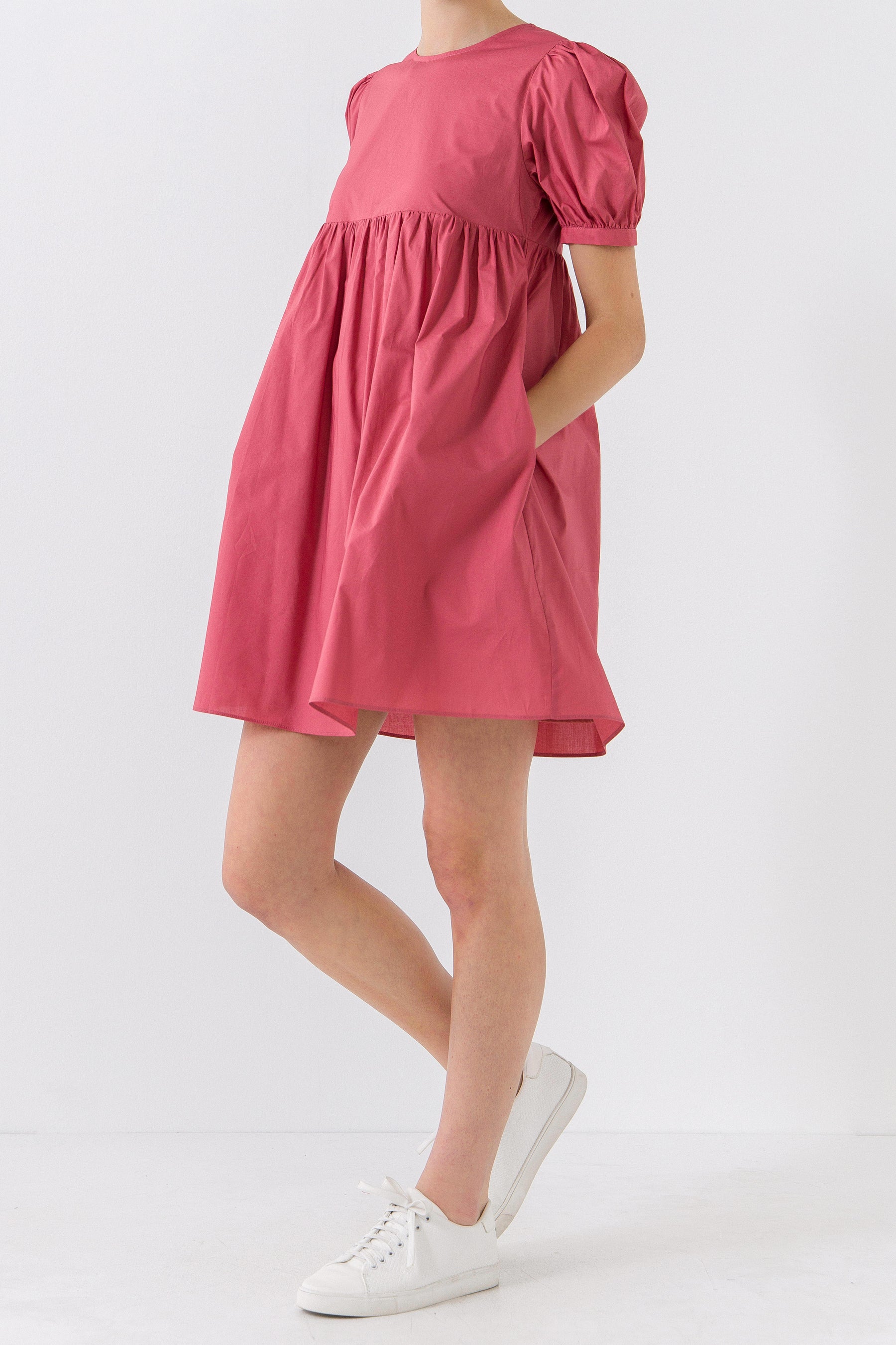 Puff Sleeve Babydoll Dress