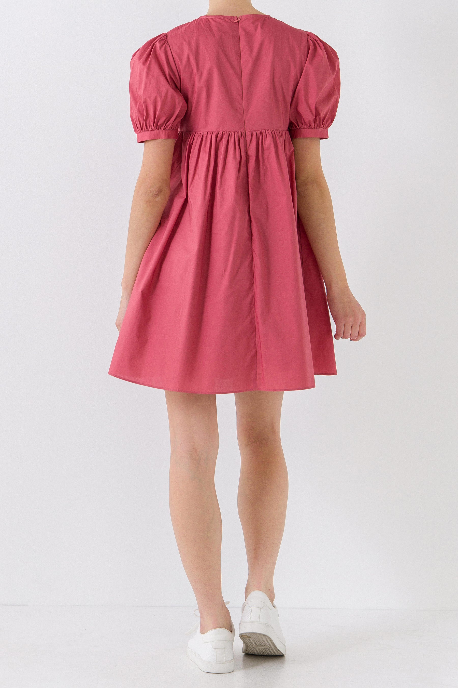 Puff Sleeve Babydoll Dress