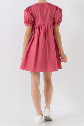 Puff Sleeve Babydoll Dress