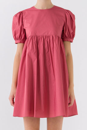 Puff Sleeve Babydoll Dress