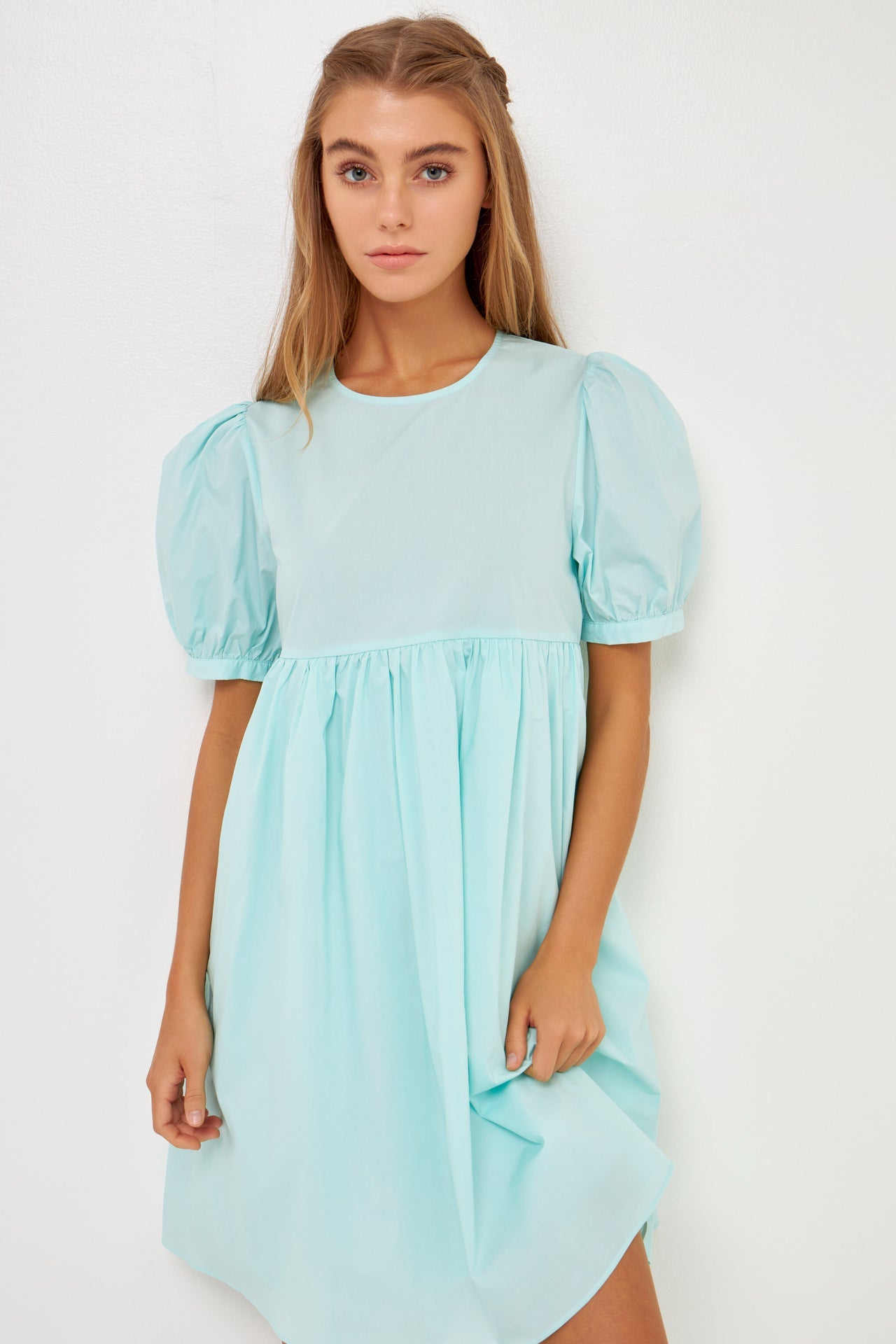 ENGLISH FACTORY - English Factory - Puff Sleeve Babydoll Dress - DRESSES available at Objectrare