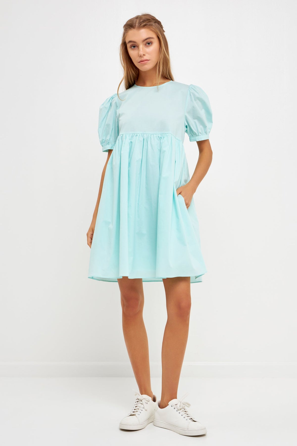 ENGLISH FACTORY - Puff Sleeve Babydoll Dress - DRESSES available at Objectrare