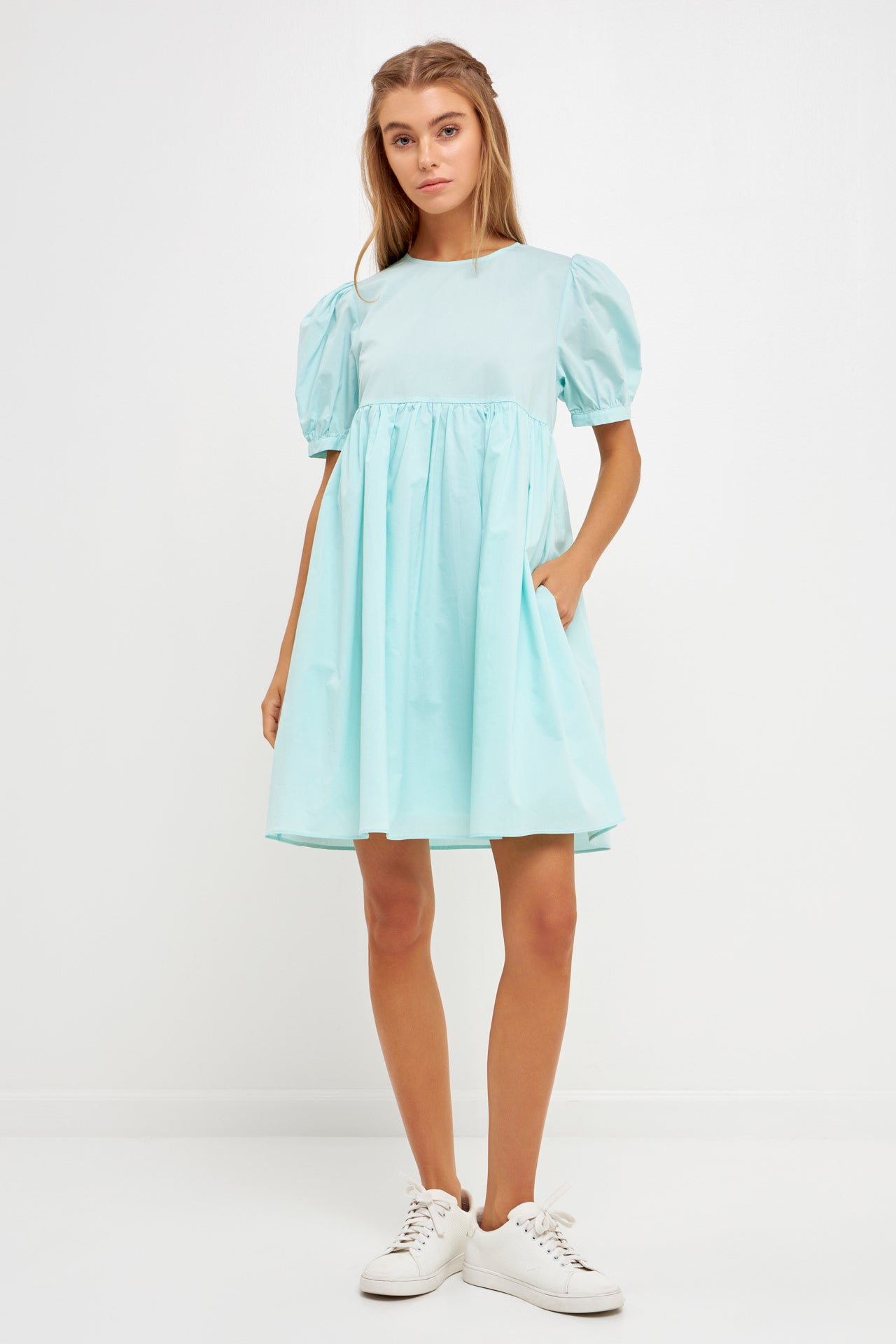 ENGLISH FACTORY - Puff Sleeve Babydoll Dress - DRESSES available at Objectrare
