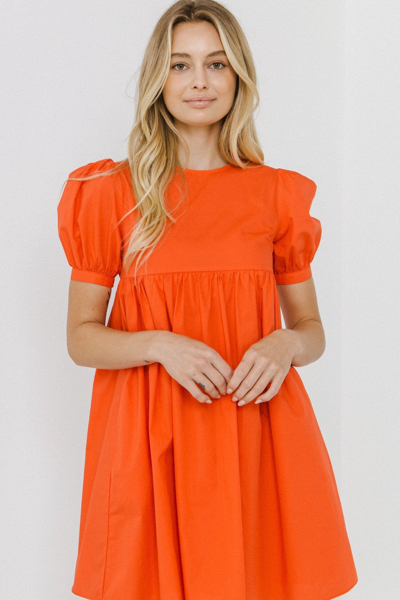 ENGLISH FACTORY - Puff Sleeve Babydoll Dress - DRESSES available at Objectrare