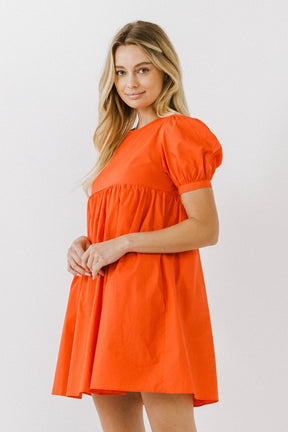 ENGLISH FACTORY - Puff Sleeve Babydoll Dress - DRESSES available at Objectrare