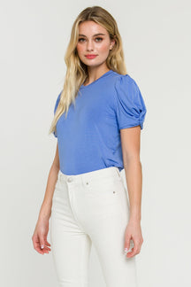 ENGLISH FACTORY - Twisted Sleeve T-shirt - T-SHIRTS available at Objectrare