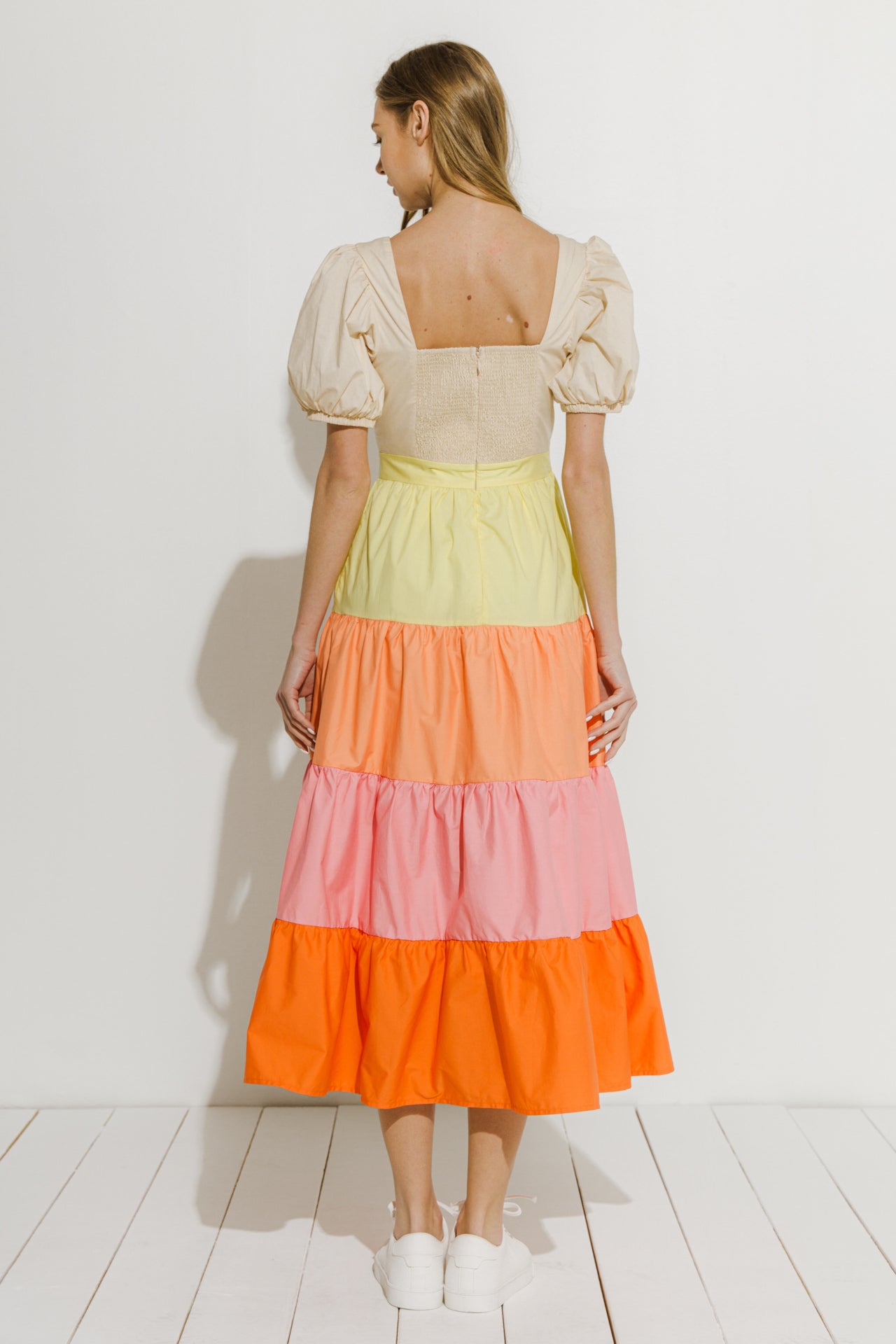 ENGLISH FACTORY - Color Block Midi Dress - DRESSES available at Objectrare