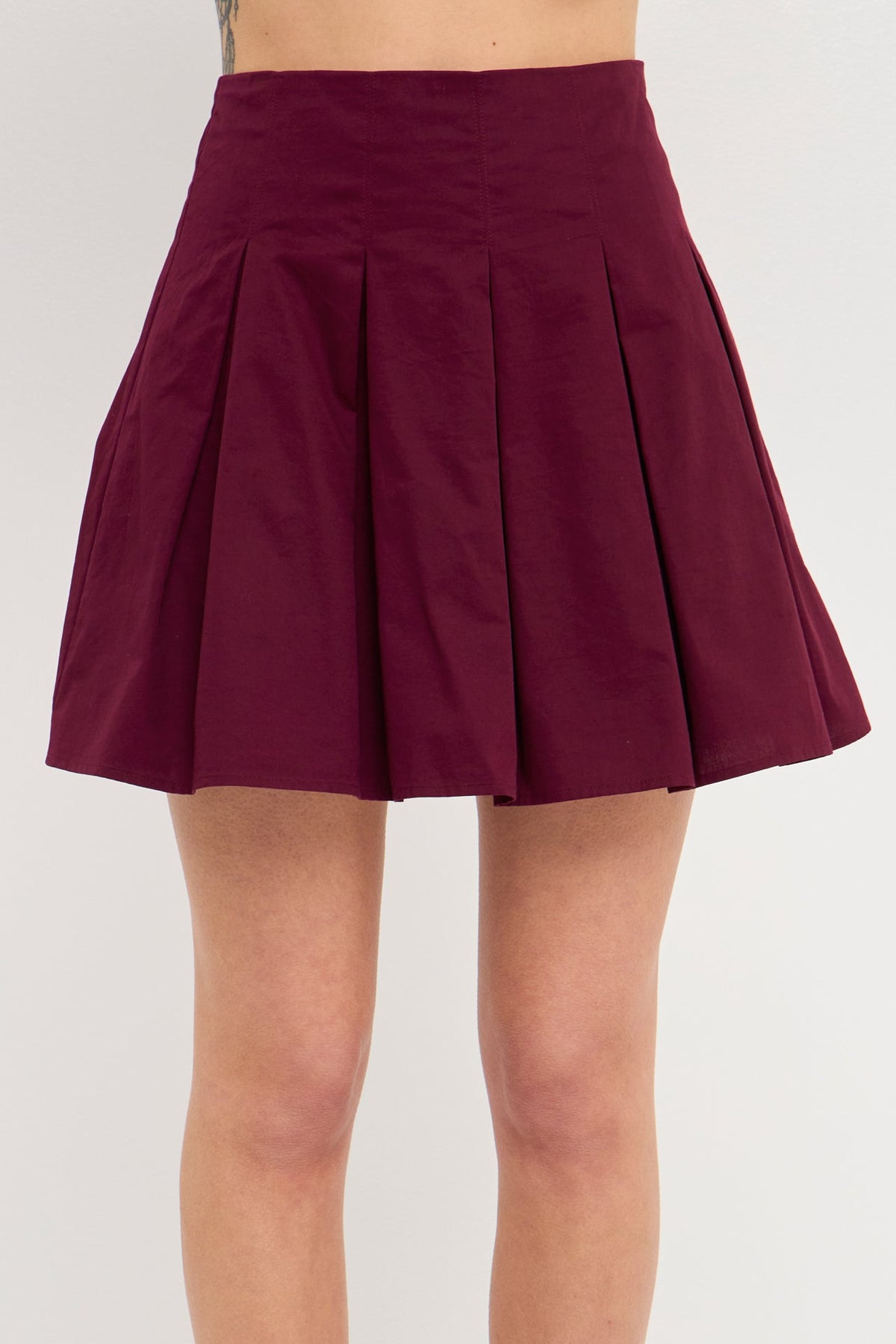 ENDLESS ROSE - Pleated Waist Mini Skirt - SKIRTS available at Objectrare