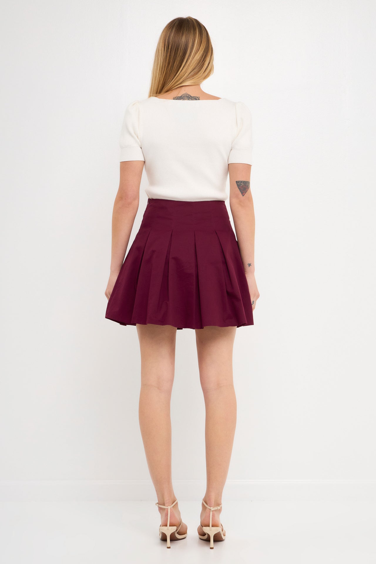 ENDLESS ROSE - Endless Rose - Pleated Waist Mini Skirt - SKIRTS available at Objectrare