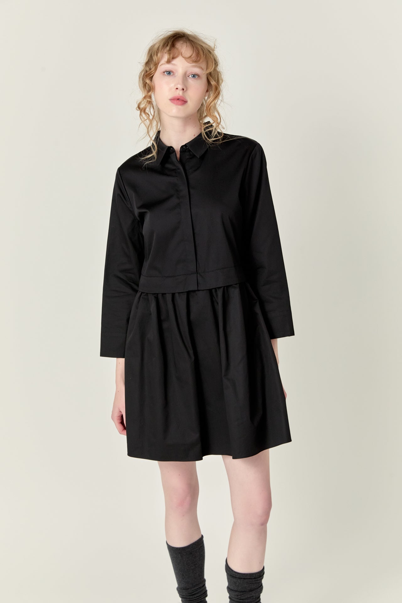 ENGLISH FACTORY - English Factory - Mini Shirt Dress - DRESSES available at Objectrare