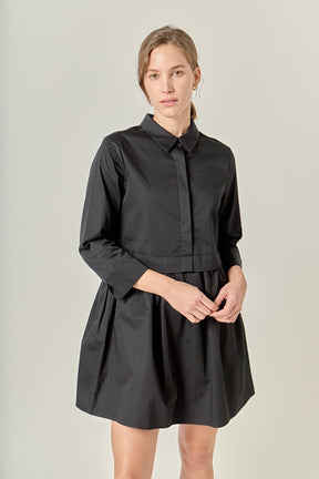 ENGLISH FACTORY - Mini Shirt Dress - DRESSES available at Objectrare