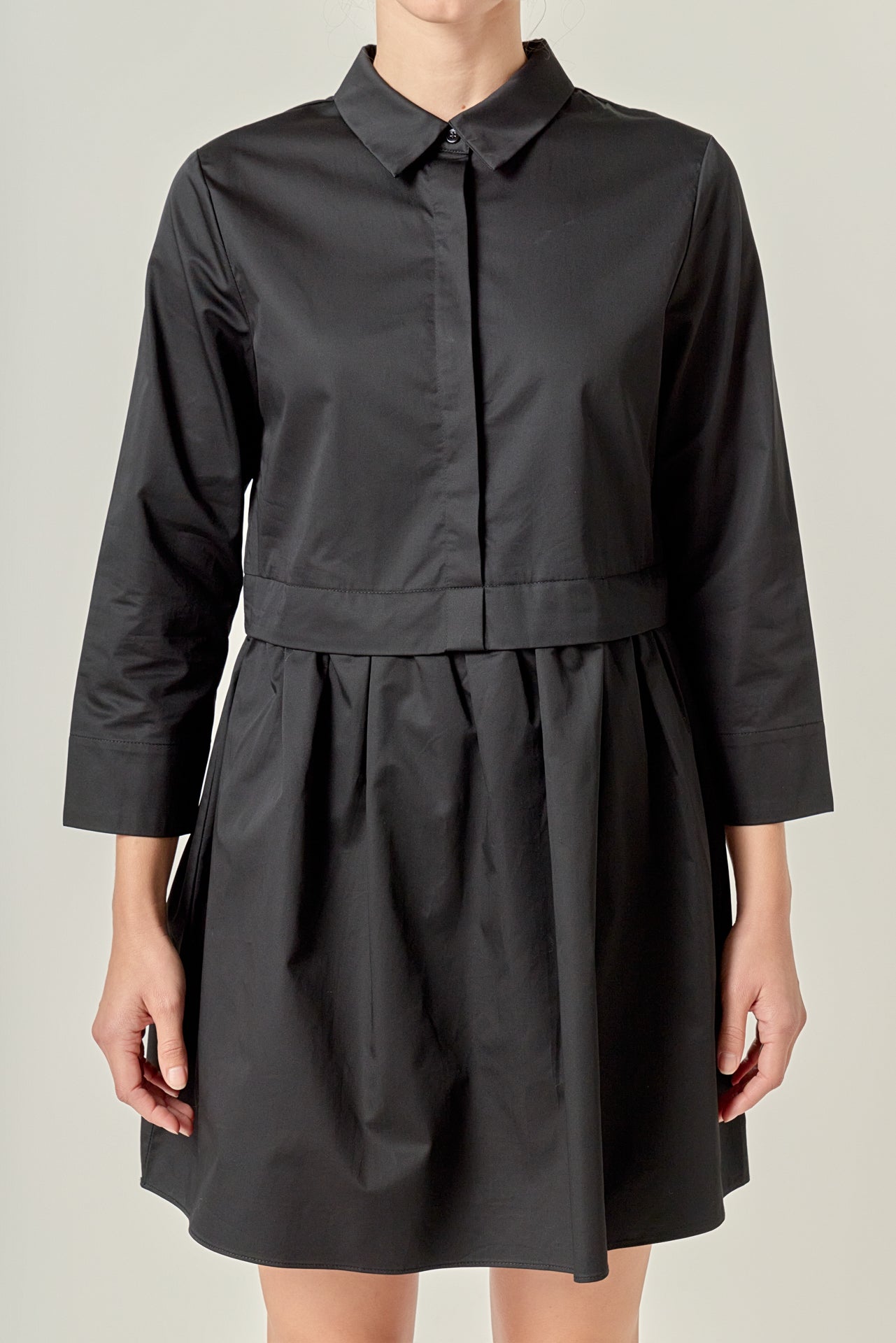 ENGLISH FACTORY - Mini Shirt Dress - DRESSES available at Objectrare