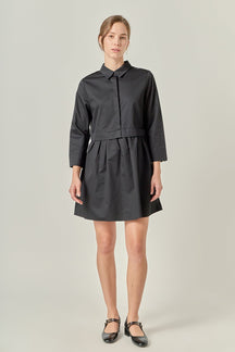 ENGLISH FACTORY - Mini Shirt Dress - DRESSES available at Objectrare