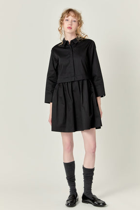 ENGLISH FACTORY - English Factory - Mini Shirt Dress - DRESSES available at Objectrare