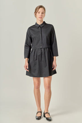 ENGLISH FACTORY - Mini Shirt Dress - DRESSES available at Objectrare