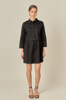 ENGLISH FACTORY - Mini Shirt Dress - DRESSES available at Objectrare