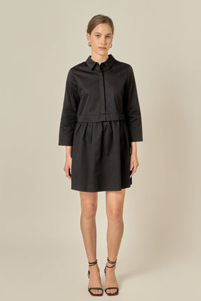 ENGLISH FACTORY - Mini Shirt Dress - DRESSES available at Objectrare