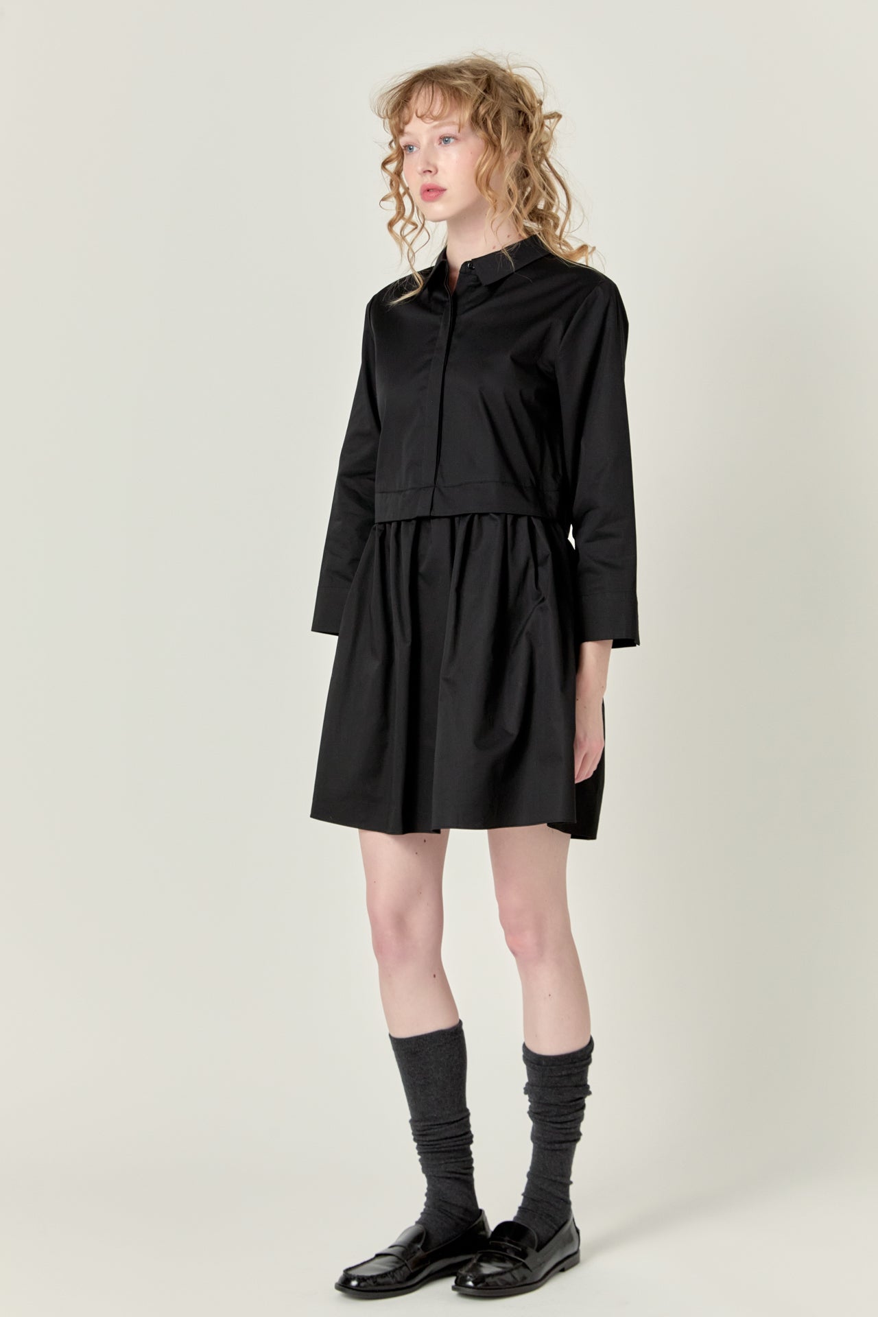 ENGLISH FACTORY - English Factory - Mini Shirt Dress - DRESSES available at Objectrare