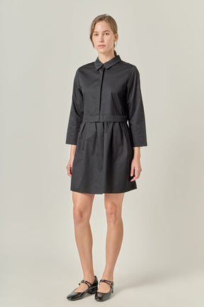 ENGLISH FACTORY - Mini Shirt Dress - DRESSES available at Objectrare