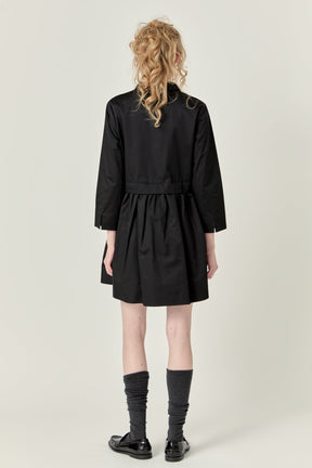 ENGLISH FACTORY - English Factory - Mini Shirt Dress - DRESSES available at Objectrare