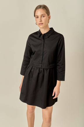 ENGLISH FACTORY - Mini Shirt Dress - DRESSES available at Objectrare