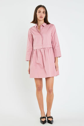ENGLISH FACTORY - Mini Shirt Dress - DRESSES available at Objectrare