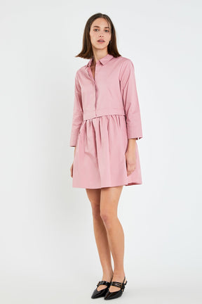 ENGLISH FACTORY - English Factory - Mini Shirt Dress - DRESSES available at Objectrare