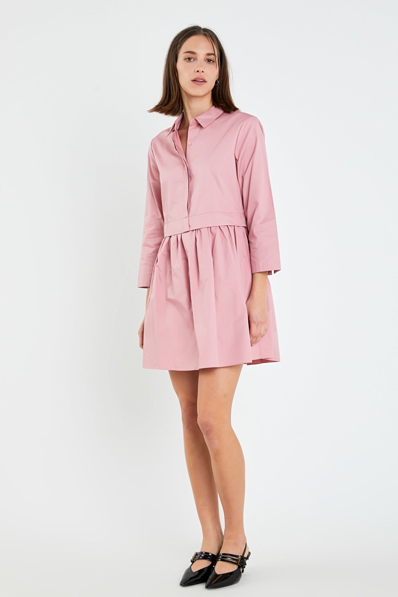 ENGLISH FACTORY - Mini Shirt Dress - DRESSES available at Objectrare