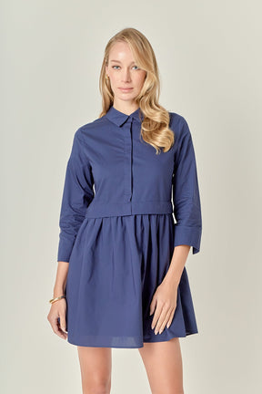 ENGLISH FACTORY - Mini Shirt Dress - DRESSES available at Objectrare
