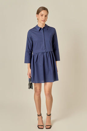 ENGLISH FACTORY - Mini Shirt Dress - DRESSES available at Objectrare