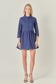 ENGLISH FACTORY - Mini Shirt Dress - DRESSES available at Objectrare